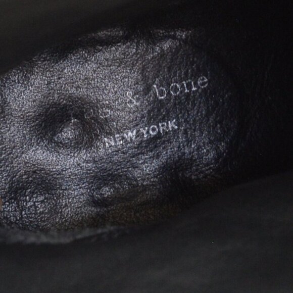 Rag & Bone Willow Brown Suede Studded Heeled Boots Sz 7 - Picture 11 of 11